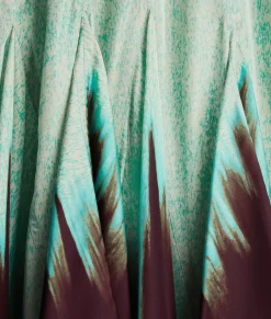 Viscose Degrade Petal Print Dress