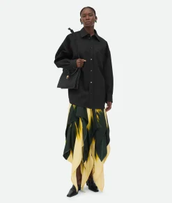 Viscose Degrade Petal Print Skirt