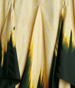 Viscose Degrade Petal Print Skirt