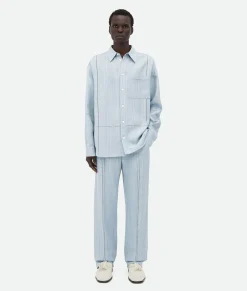 Viscose Silk Shirt With Embroidered Detail