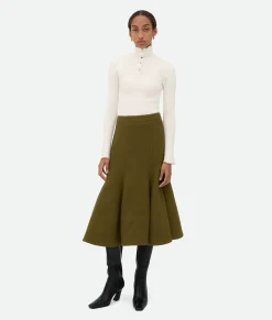 Wool Crepe Skirt