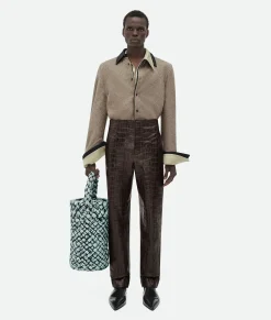 Wool Flannel And Viscose Double Shirt