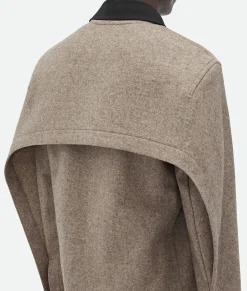 Wool Flannel And Viscose Double Shirt