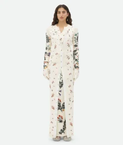 Wool Flowers Long Gloves