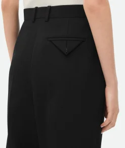 Wool Grain De Poudre Trousers