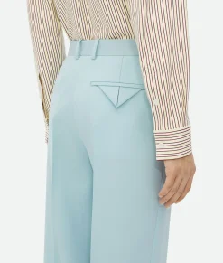 Wool Grain De Poudre Trousers