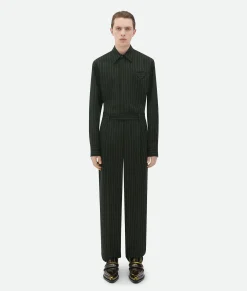 Wool Pinstripe Shirt