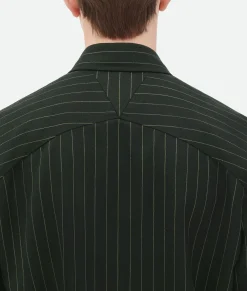 Wool Pinstripe Shirt