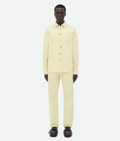 Yellow Wash Wide Leg Denim